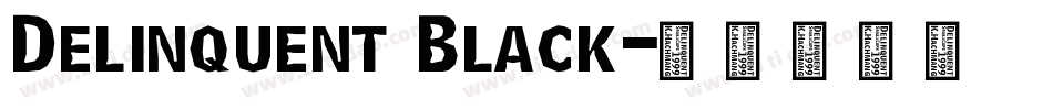 Delinquent Black字体转换